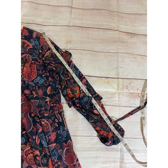 Loft Women's Long Sleeve Floral Casual Dress - 10 - Picture 11 of 15